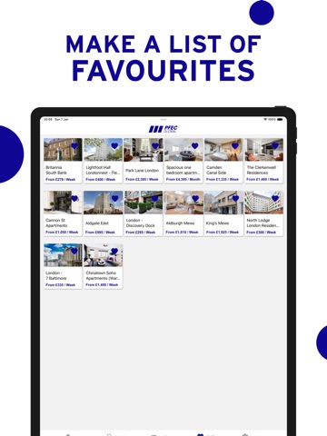 PFEC Student Accommodation iPad screenshot