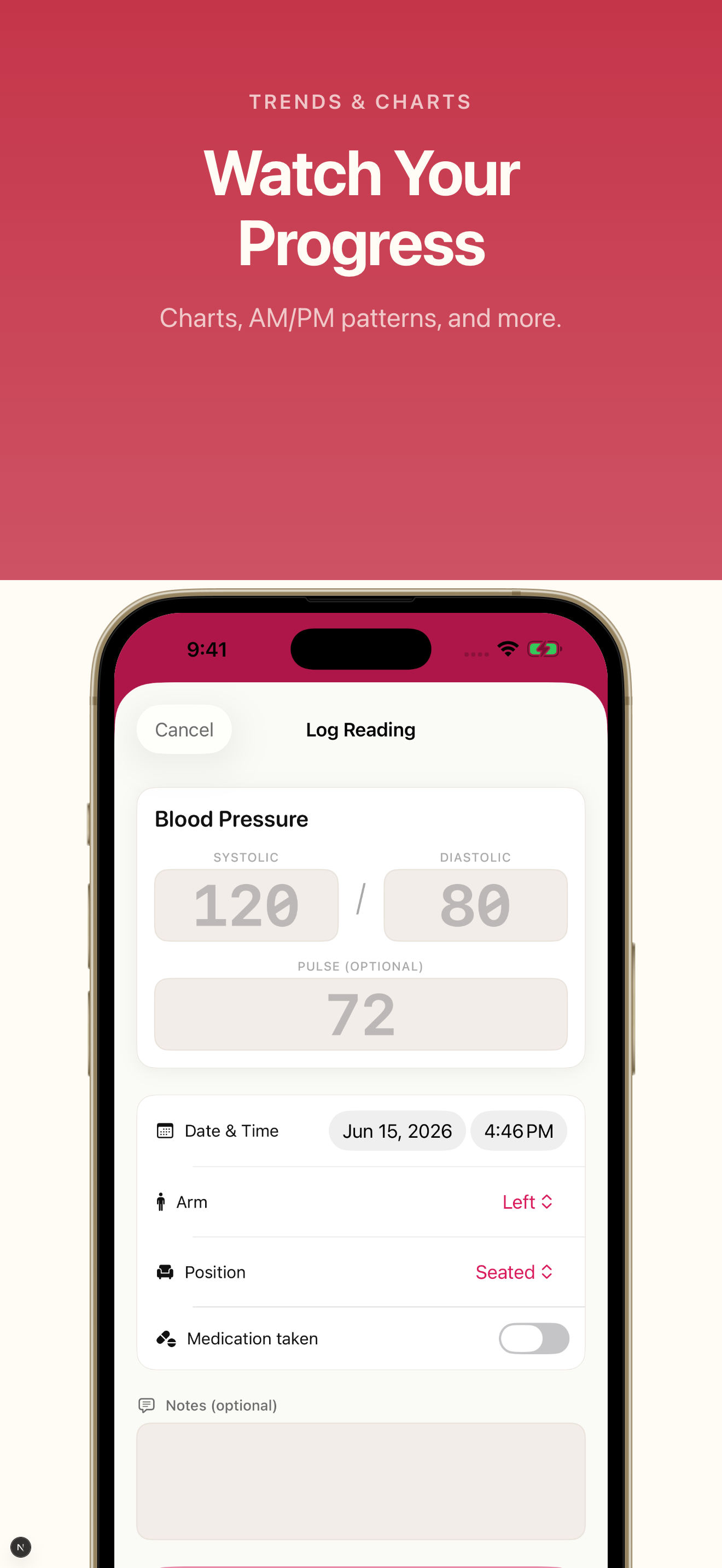 Blood Pressure Tracker - Pulse screenshot 4