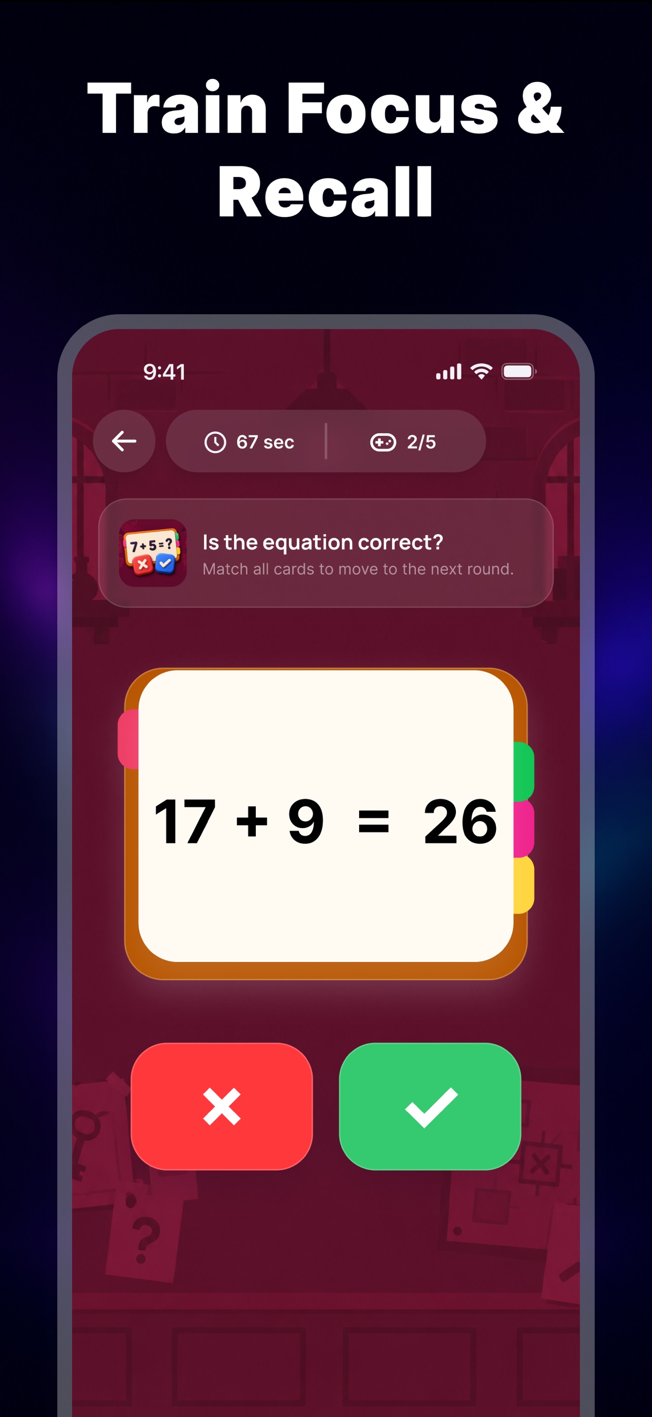 Screenshot 2 of IQ Test & Mind Training Game