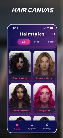 HairCanvas: AI Hairstyle TryOn iPhone screenshot