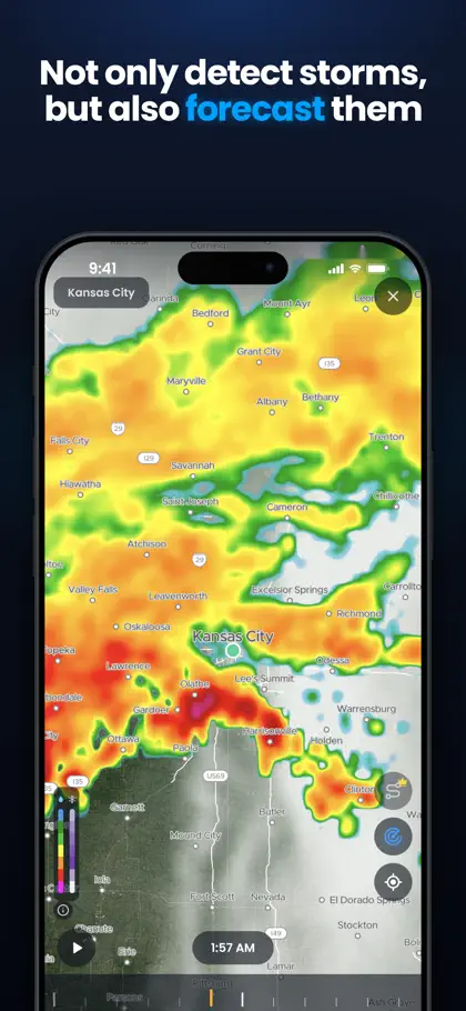Screenshot 4 di 6 di WeatherX: AI Weather Radar
