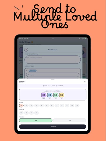 Future Self Messages - Waymark iPad screenshot
