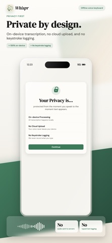 Whispr: Voice Keyboard & Text screenshot
