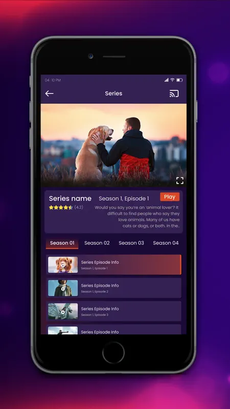 Purple Playlist Player screenshot 4 of 4