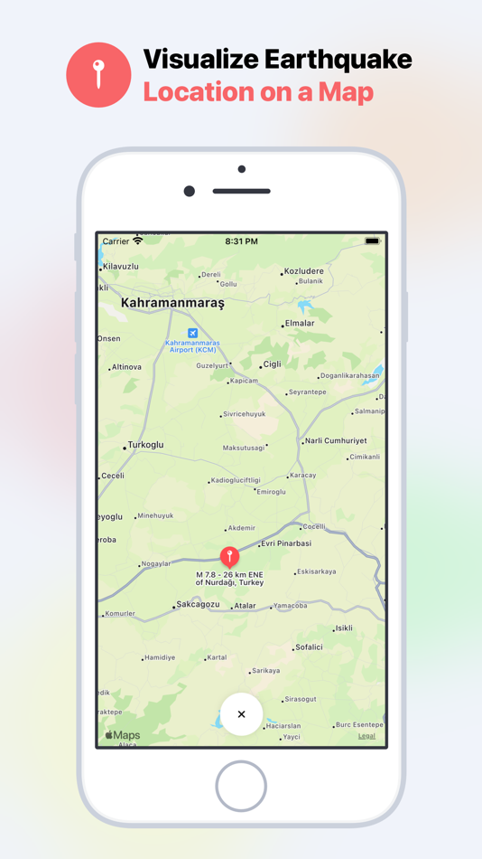 #6. QuakeMate: Earthquakes Near Me (iOS) By: Sviatoslav Fil