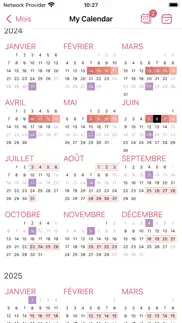 womanlog pro calendrier iPhone Captures Décran 4