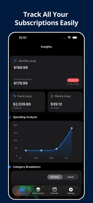 Subscription Manager: SubTrack screenshot 1