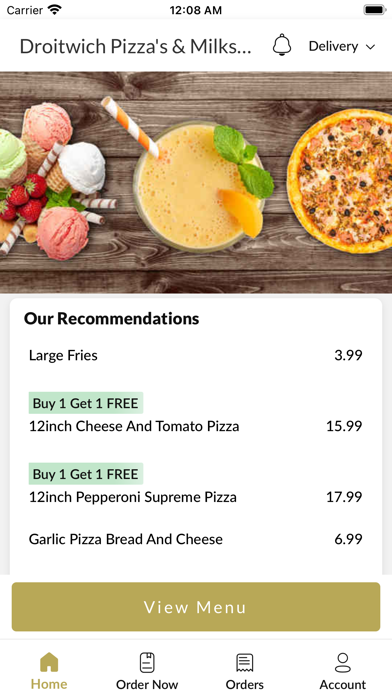 Droitwich Pizza's & Milkshakes Screenshot