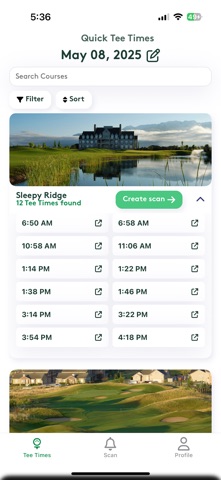 Quick Tee Times Screenshot 2 of 10