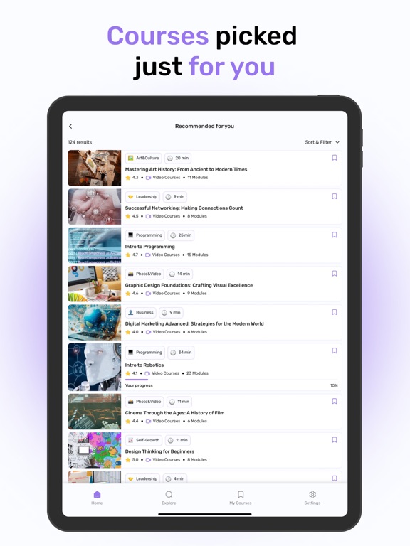 Minutelore - Online courses ipad screenshot 3