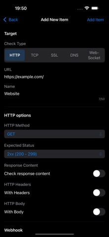 Uptime-monitor screenshot