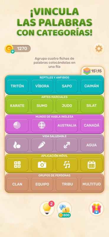 Connect Word Juego de Palabras screenshot 2