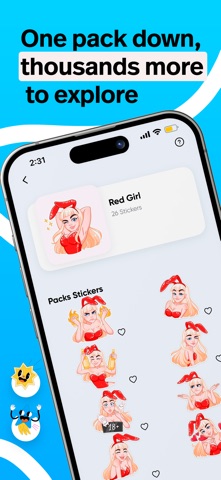 Stiker: Adult Emoji Stickers iPhone screenshot