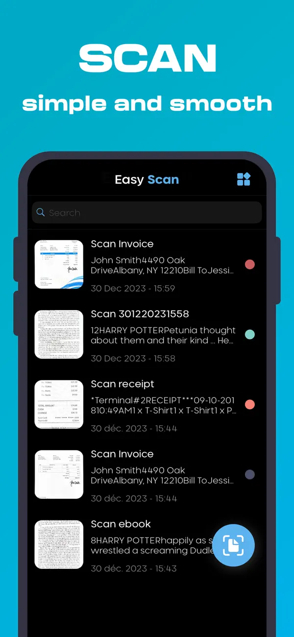 Screenshot #1 pour Easy Scan - PDF Scanner & OCR