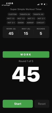Super Simple Workout Timer Screenshot 1 of 7