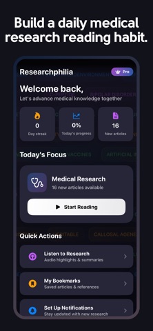 Researchphilia: 医学论文 screenshot