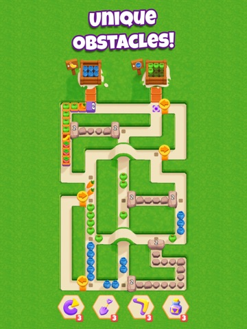 Snacky Dash: Food Maze Puzzle iPad screenshot