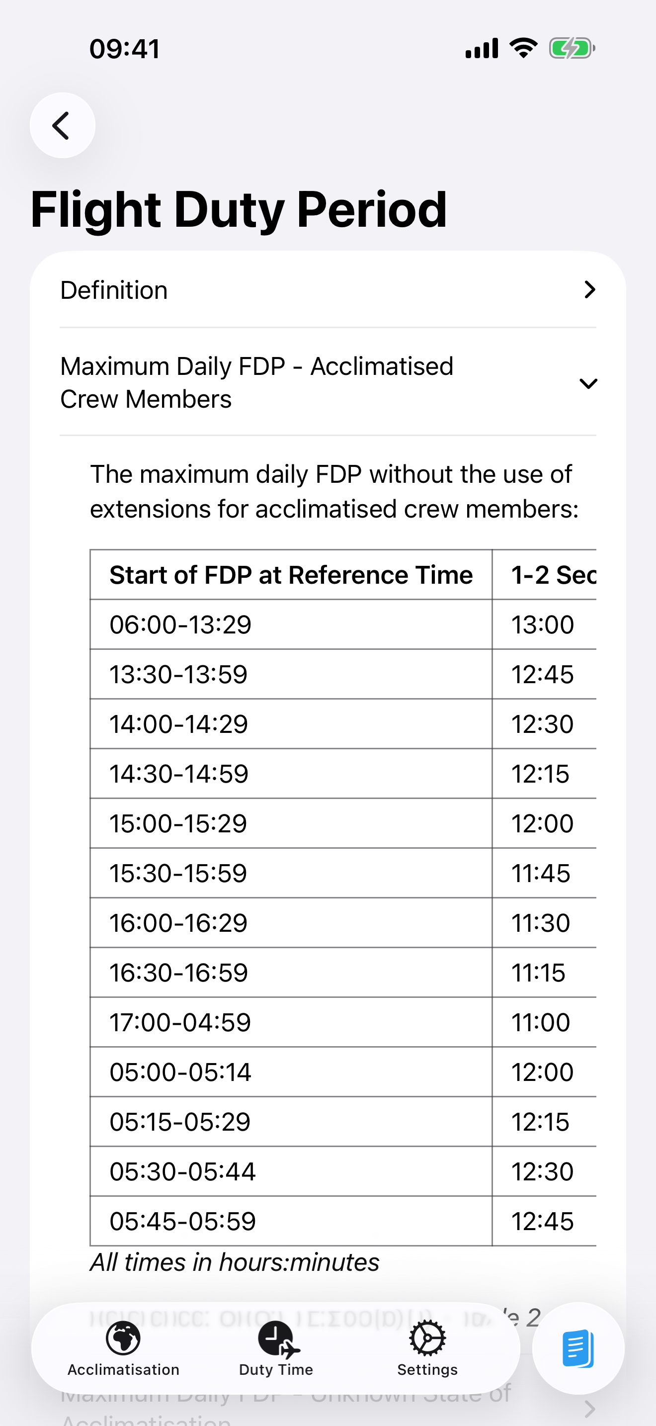 EASA FTL Calculator