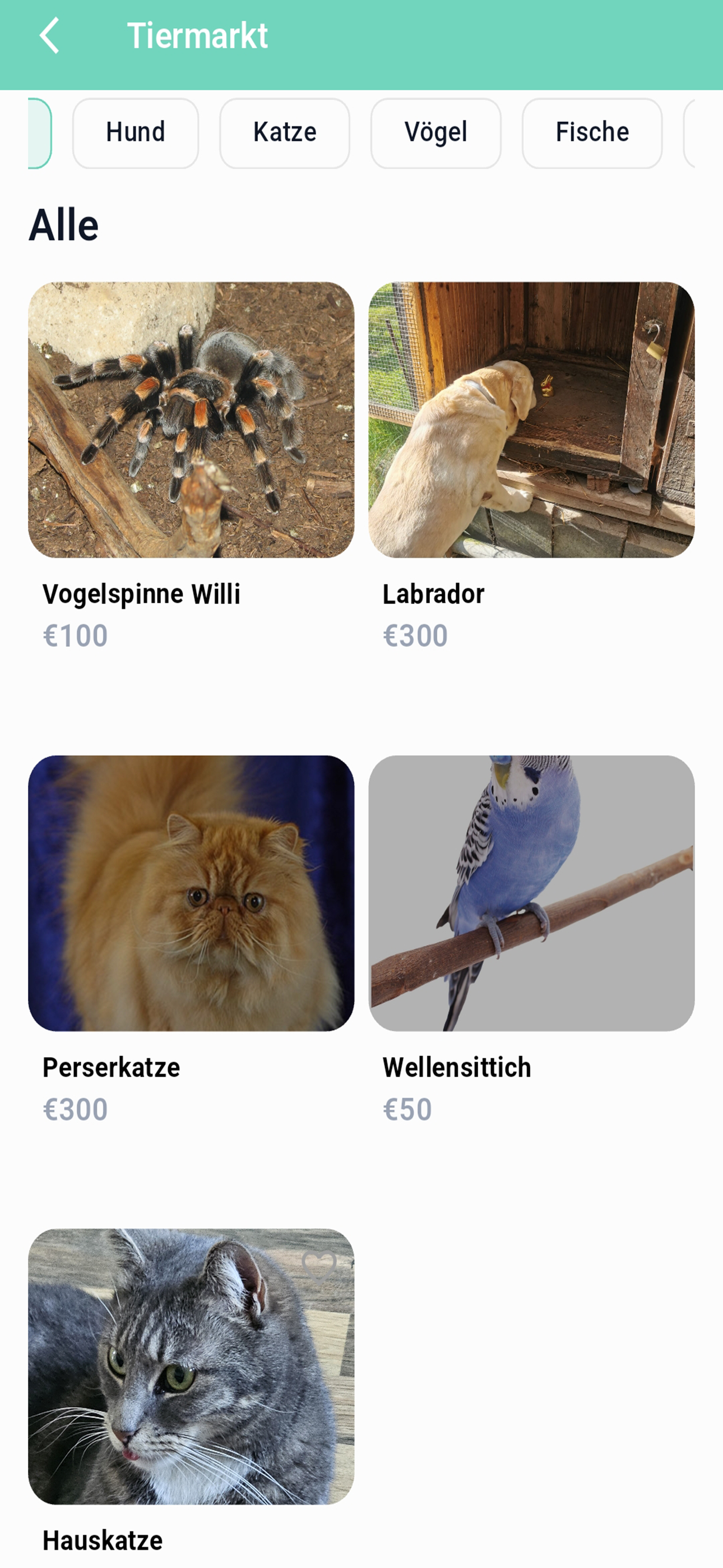 Tierfinder für Deutschland