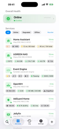 Homelab Service Monitor screenshot 1
