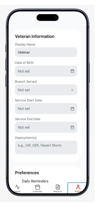 Veteran's Symptom Tracker screenshot 2