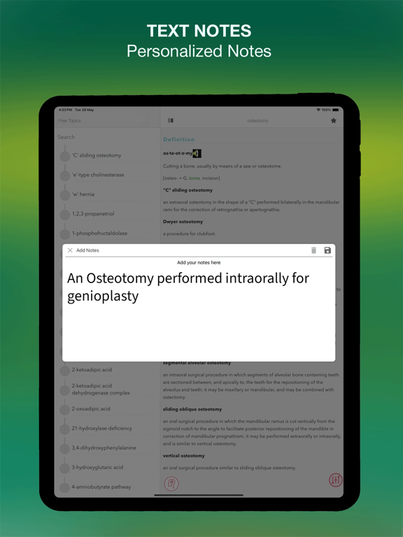 Stedman's Medical Dictionary + iPad screenshot 7 - Medical app