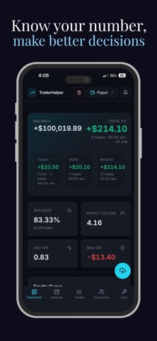 Trader Helper iPhone screenshot