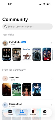 Film Streams iPhone screenshot
