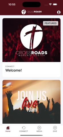 CrossRoads Worship Center app screenshot