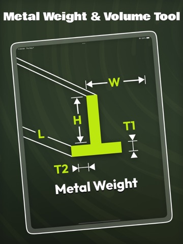 Metal Weight & Volume Tool iPad screenshot