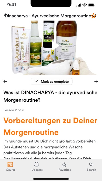 Ayurveda Leben Screenshot