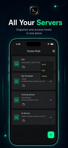 Pocket Shell - SSH client Screenshot 2 of 5