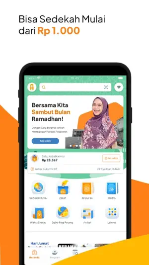 Amalsholeh: Sedekah & Wakaf screenshot 1
