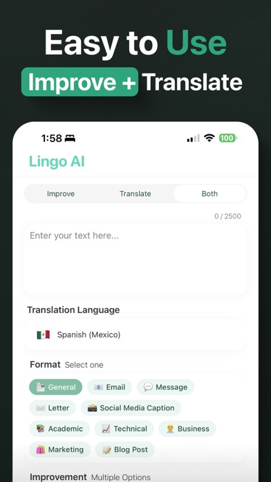 Screenshot #2 pour Lingo: Write & Translate