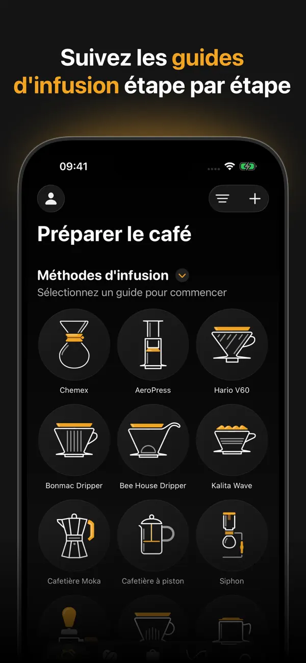Screenshot #2 pour Filtru: Café, Timer, Recettes