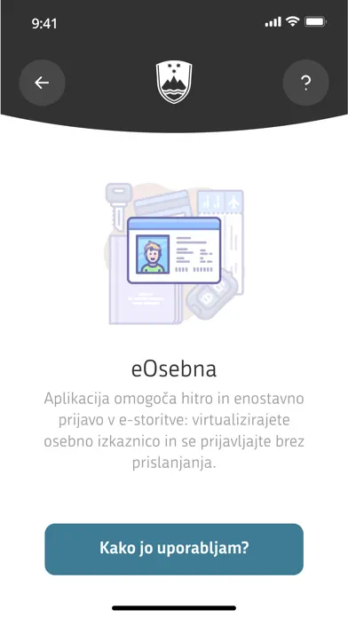 eOsebna App Store screenshot 1