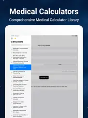 medical calculators app ipad resimleri 1