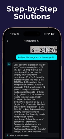 AI Homework Helper: Homeworko iPhone screenshot