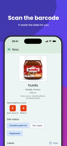 Neso: Barcode Label Reader screenshot 1