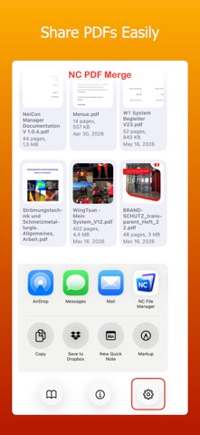 NC PDF Merge iPhone screenshot