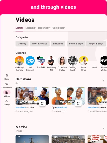 Swahili - Listening Speaking iPad screenshot