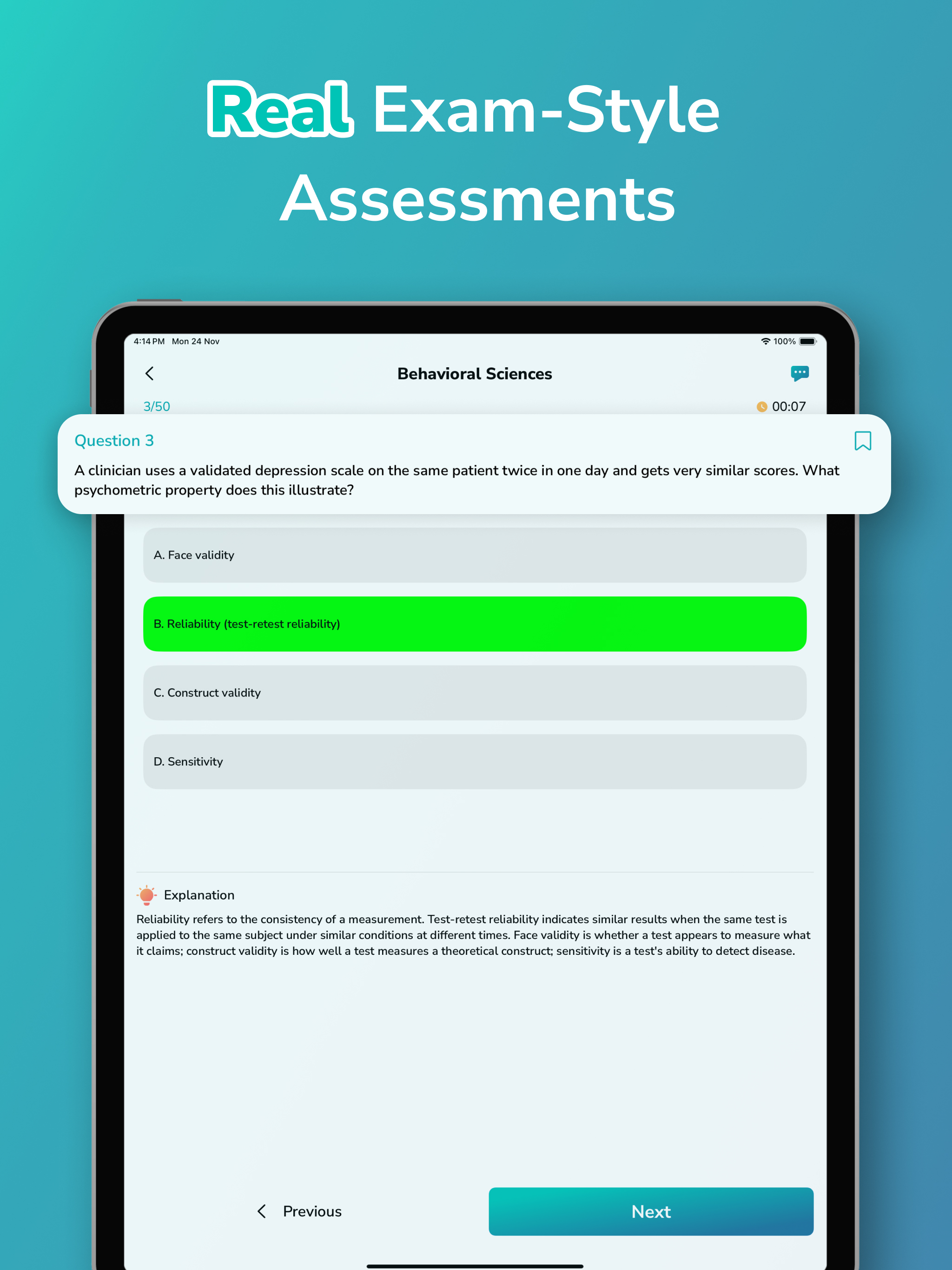 USMLE Prep Test : Step 1,2,3 screenshot 11