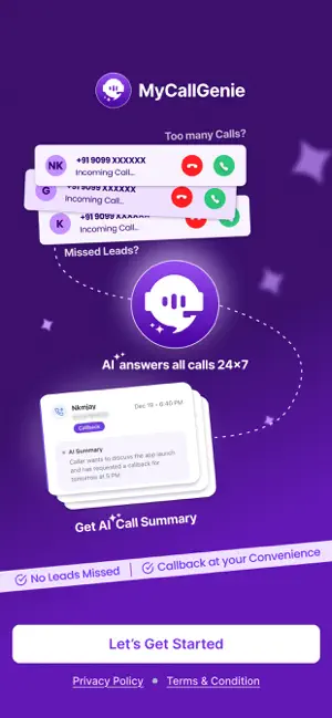 MyCallGenie: AI Call Assistant screenshot 1