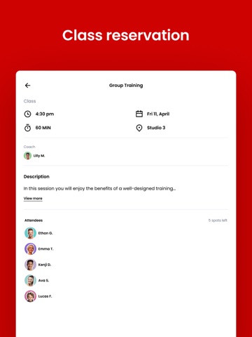 Full Circle Fitness iPad screenshot