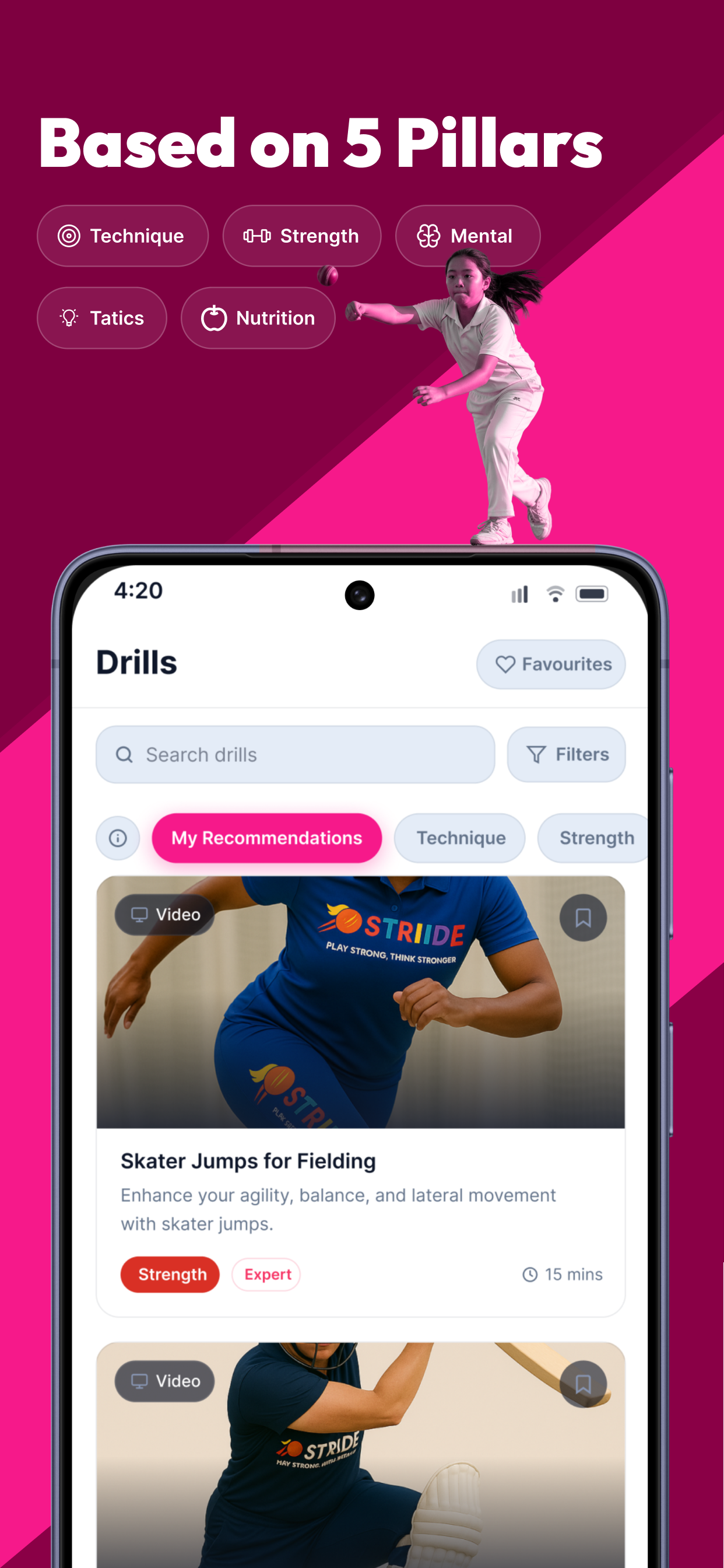 Striide: Cricket Training screenshot 2