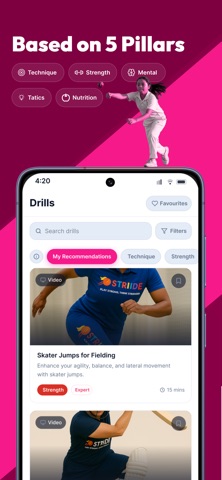 Striide: Cricket Training screenshot