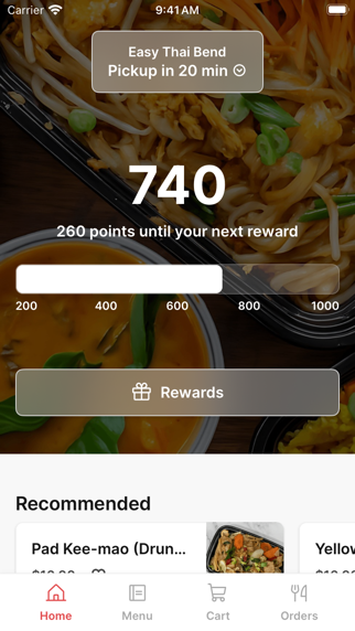 Easy Thai Bend iPhone screenshot 1 - Food & Drink app