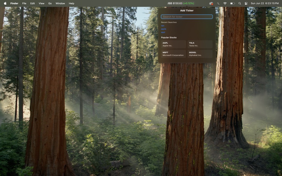 #2. StonksBar (macOS) 由: Thomas Paolino
