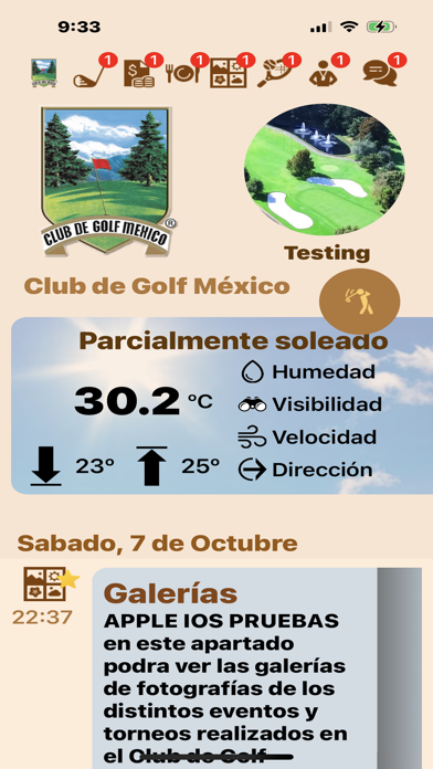 CGM - Club de Golf México Screenshot