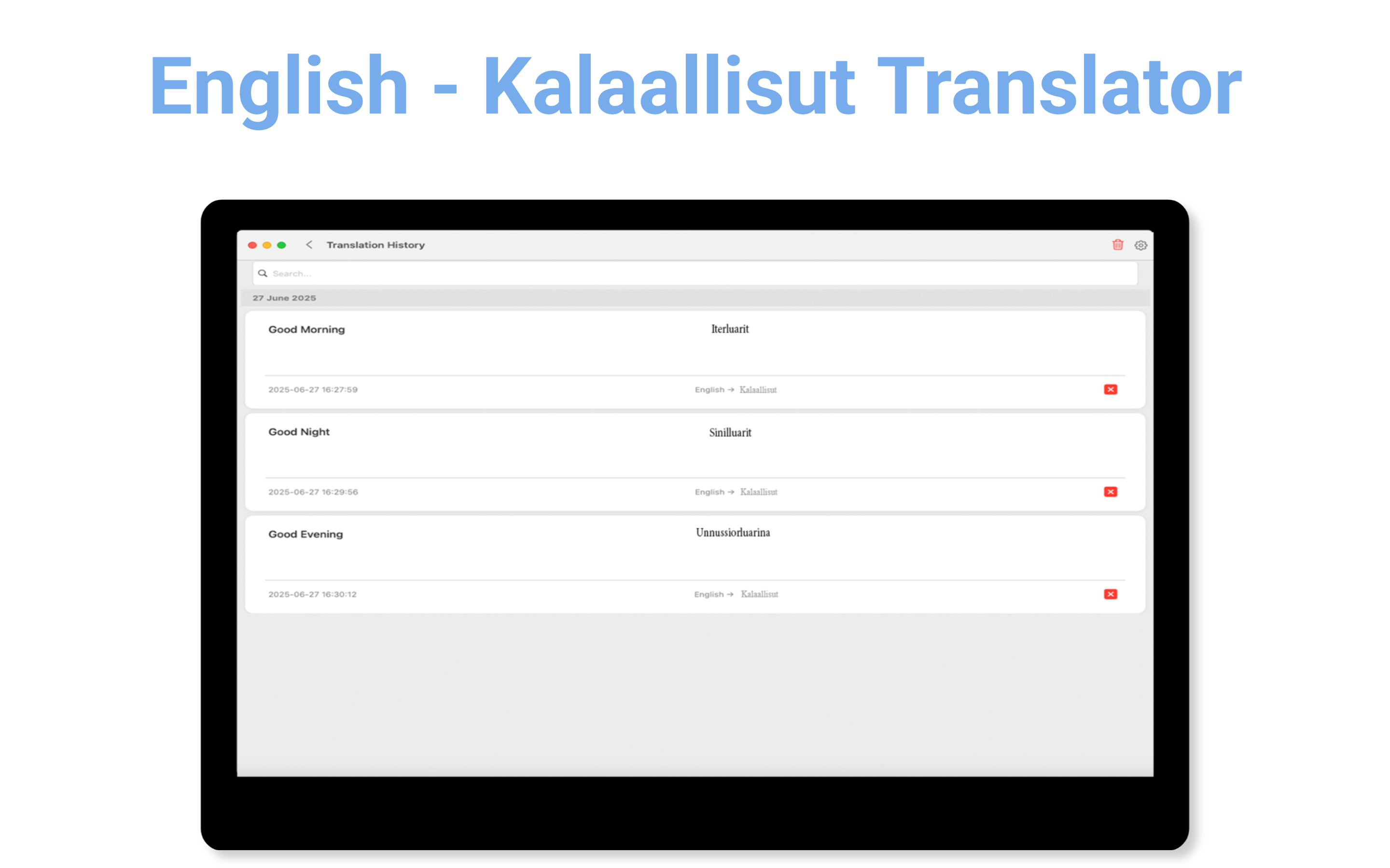 English - Kalaallisut Trans